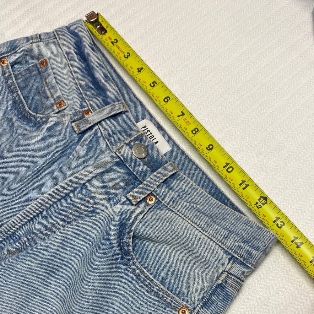 Pistola Jeans | Hemp Cotton | Button Fly 90s Straight Light Wash | Size 26 - Picture 6 of 11